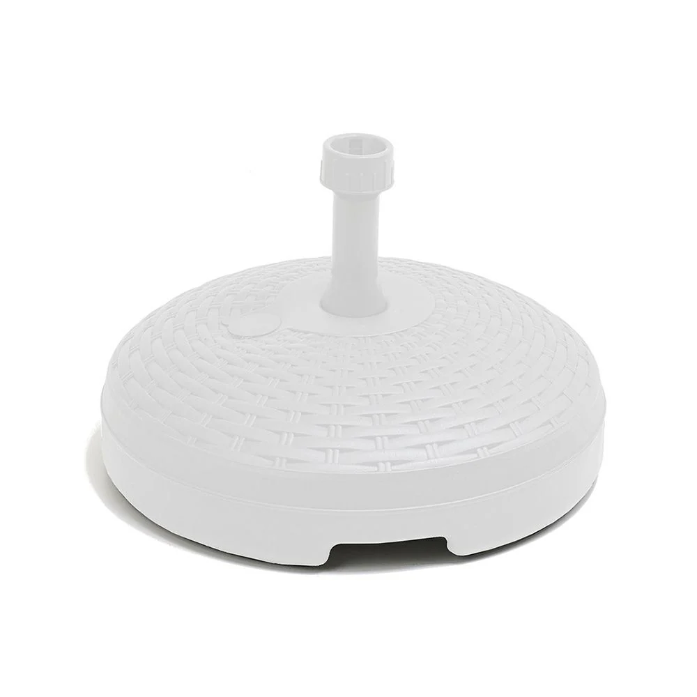 BASE DE PARASOL 20 L BLANCO Ø45 x 15 cm IPAE PROGARDEN