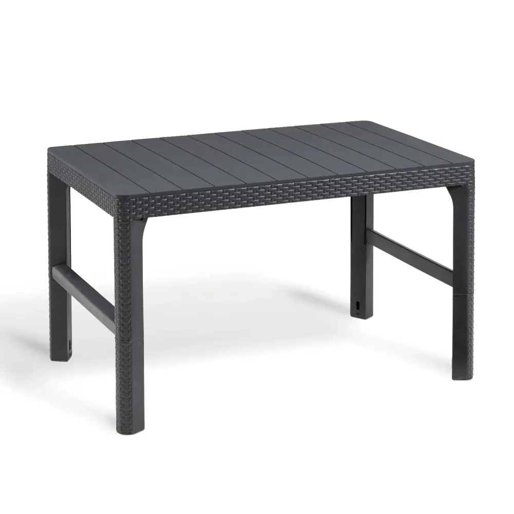 Keter Mesa de jardín de 2 posiciones ajustable en altura