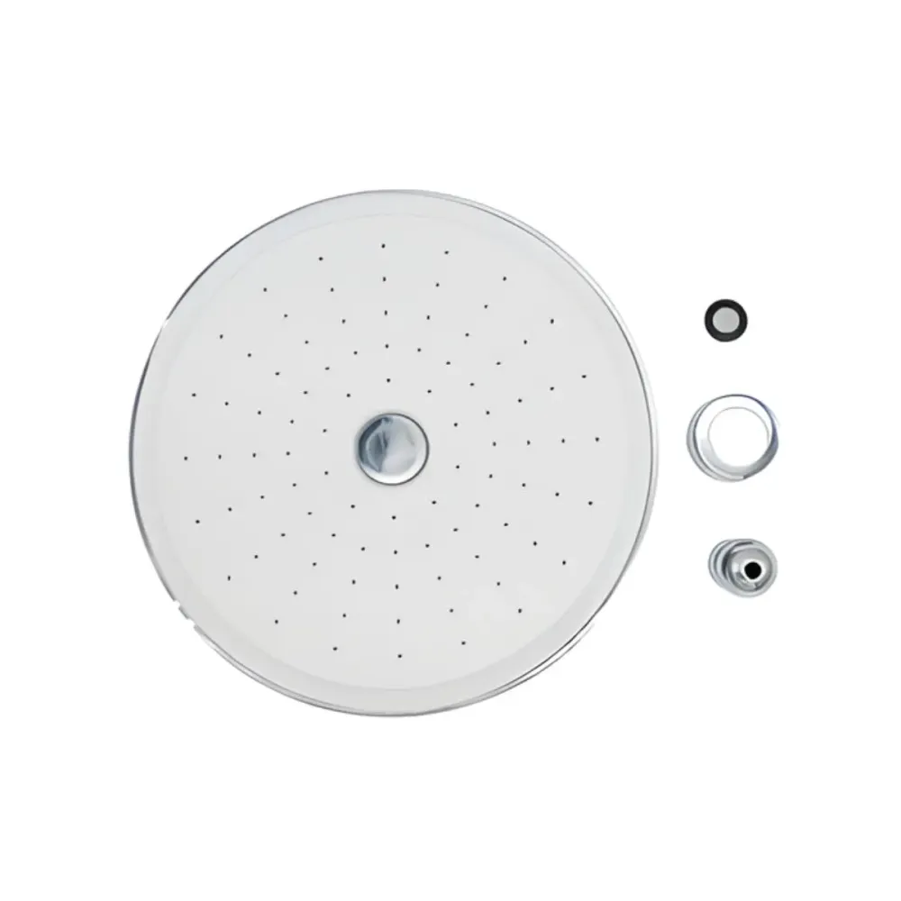 Regadera Redonda 8" Meer Boton de Limpieza Cromada