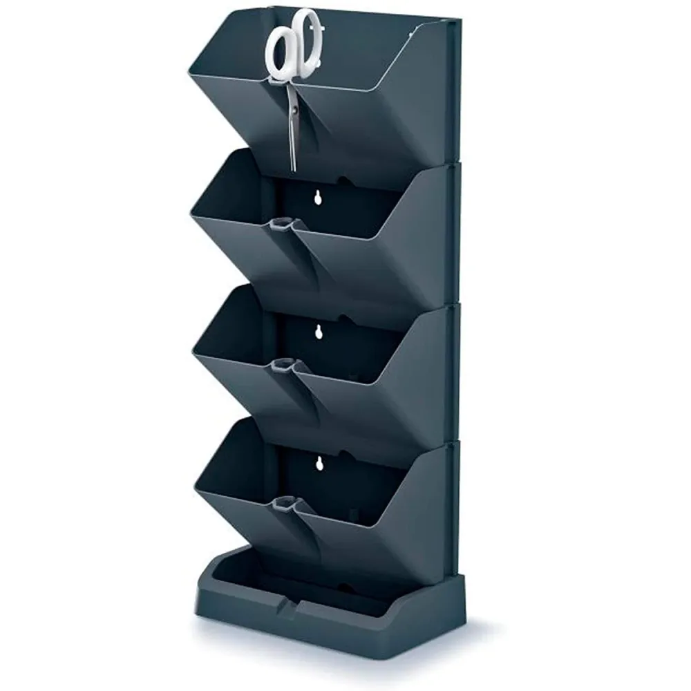 Macetero modular vertical de pie para jardín Mini Cascade antracita Prosperplast