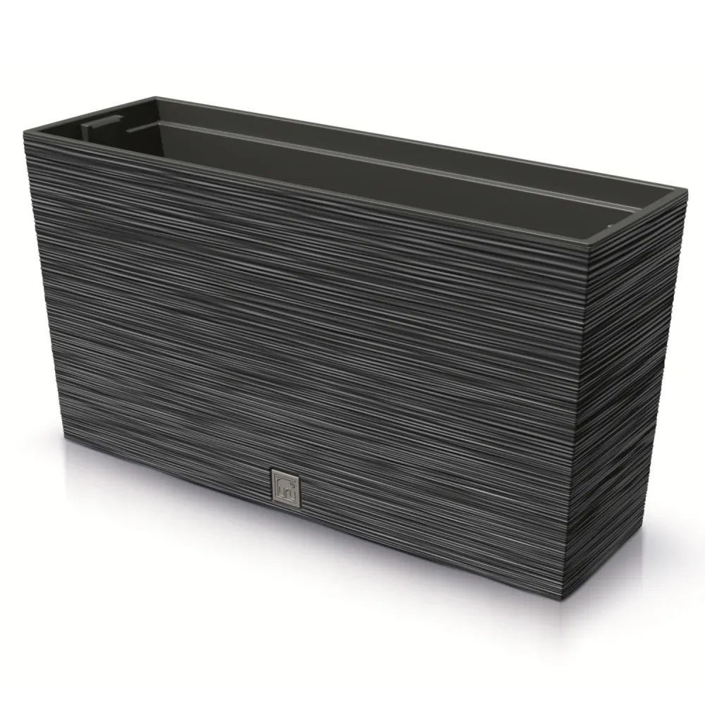 Prosperplast Furu Case Medio Jardinera con Maceta Macetero con Tiesto para Plantas Interior y Exterior Plástico Resistente...