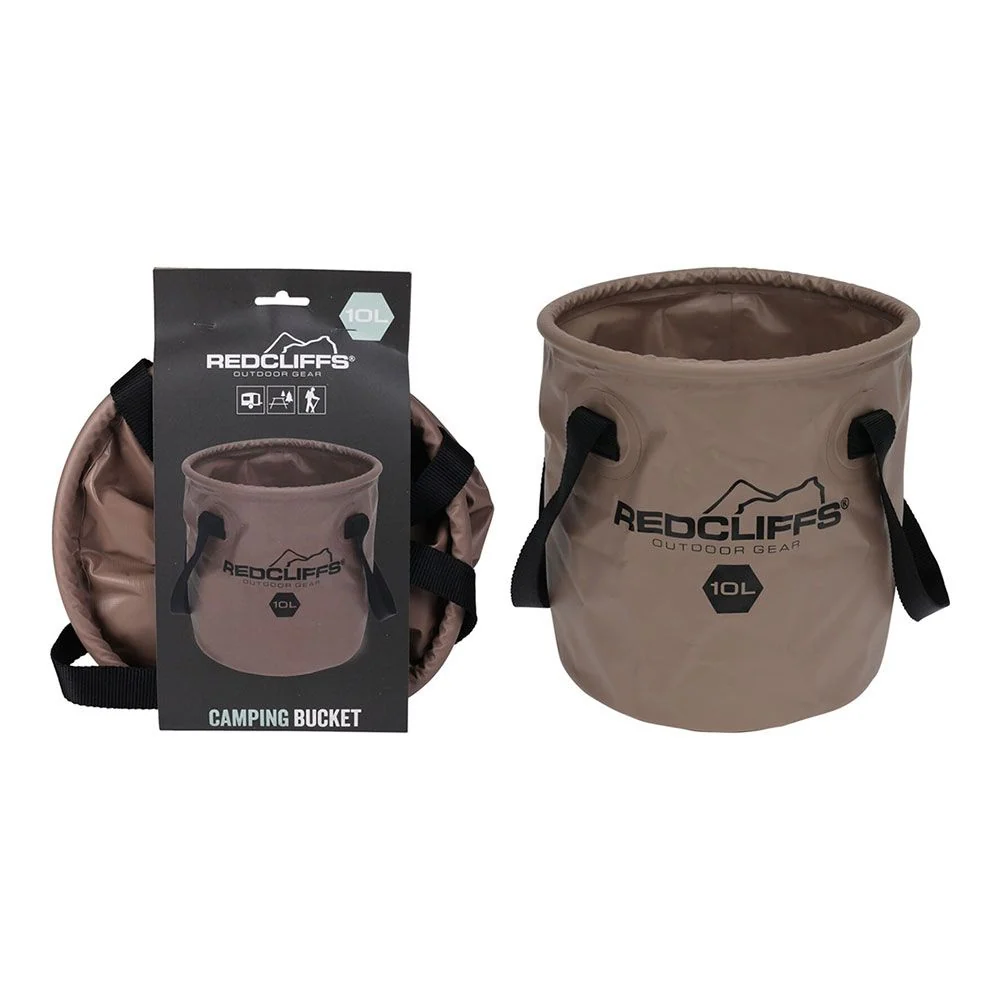 CUBO DE CAMPING PLEGABLE DE 10 LITROS REDCLIFFS