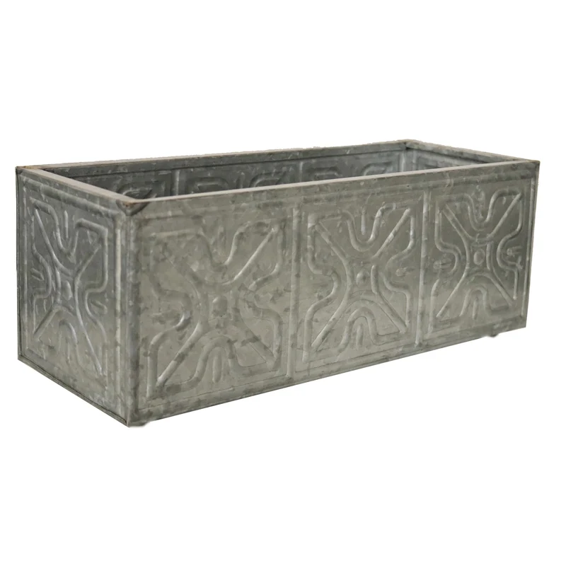 JARDINERA DE VENTANA GRIS 18" Robert Allen