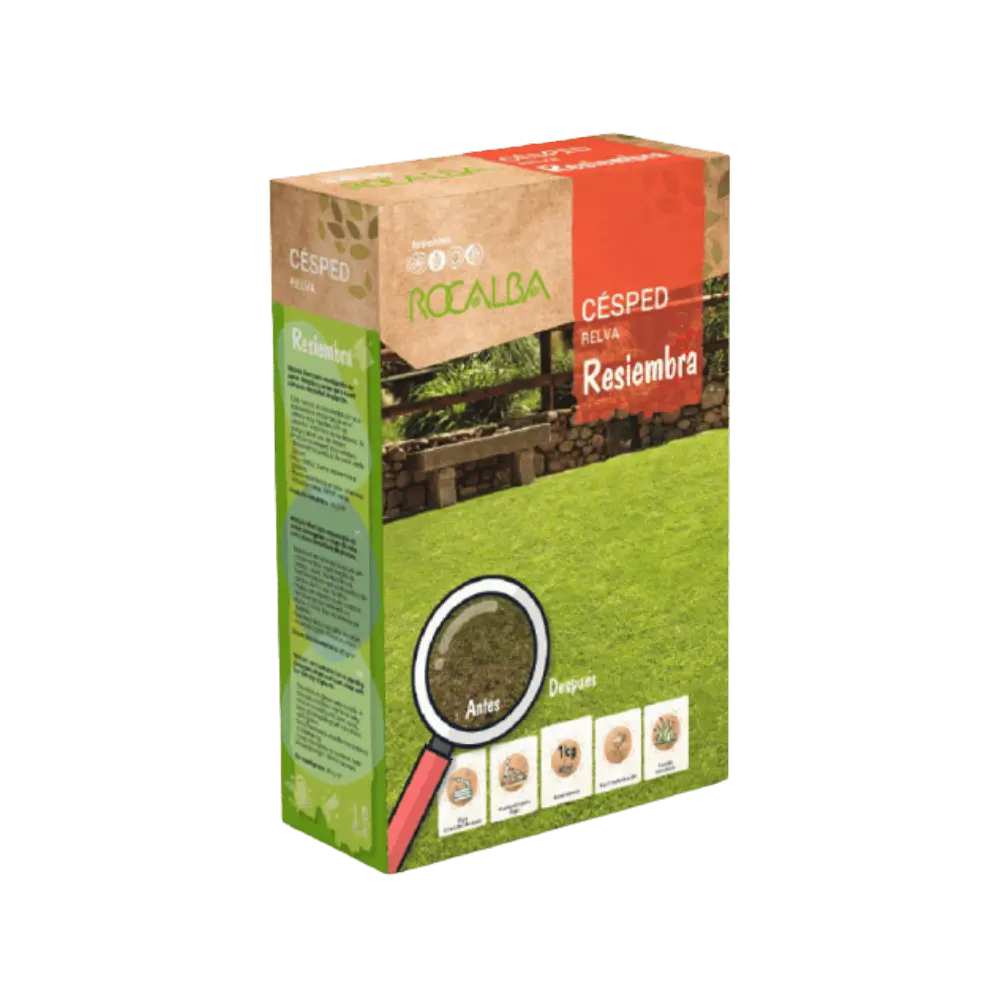 Semilla Césped Resiembra Fórmula Universal Resistente Rocalba