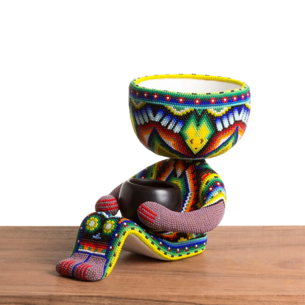 Maceta artesanal Robert Mool - Huichol STUDIGO FLOGA