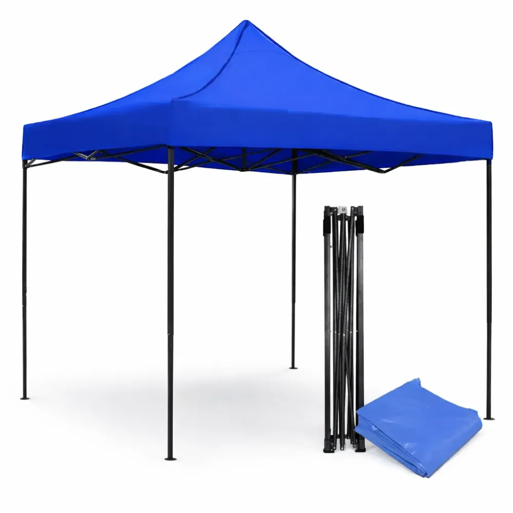 Toldo Plegable 2x2 Metálico Antioxidable Con Lona