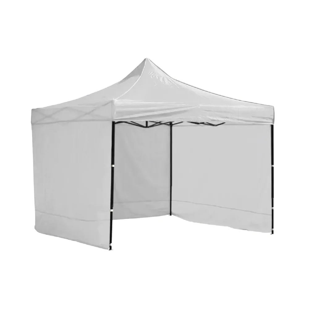 Toldo plegable 3x3 m con paredes blanco