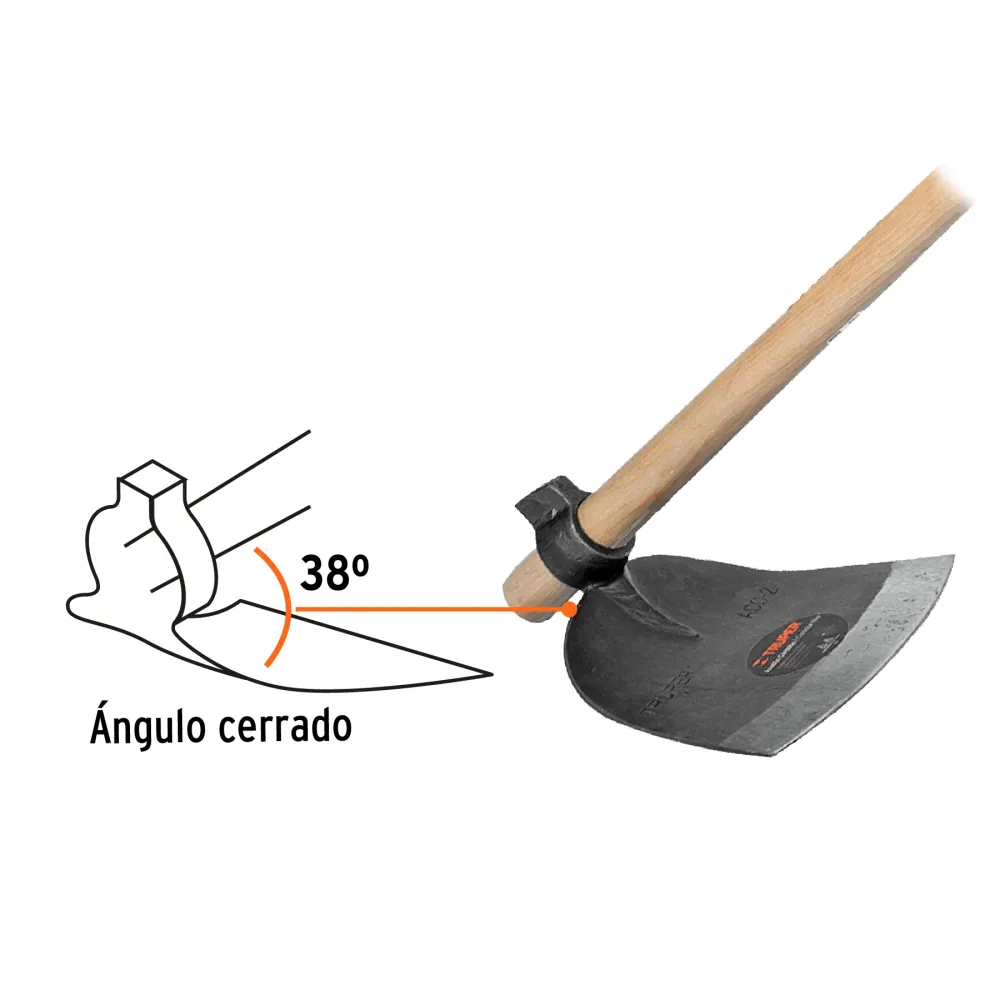 Azadón Córdoba # 2 sin mango, Truper 11530 ACO-2