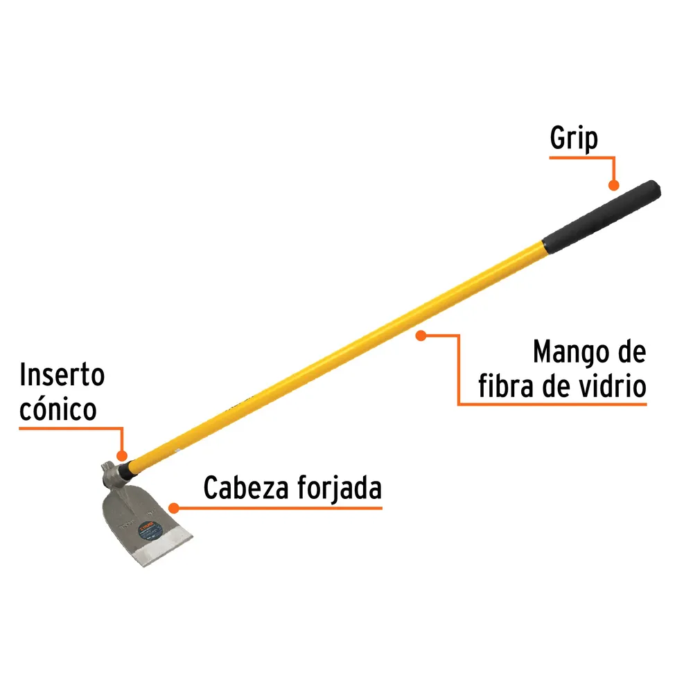 Azadón No. 1 oreja y martillo 2.6 lb con mango de 54' 19982 AOM-1M Truper