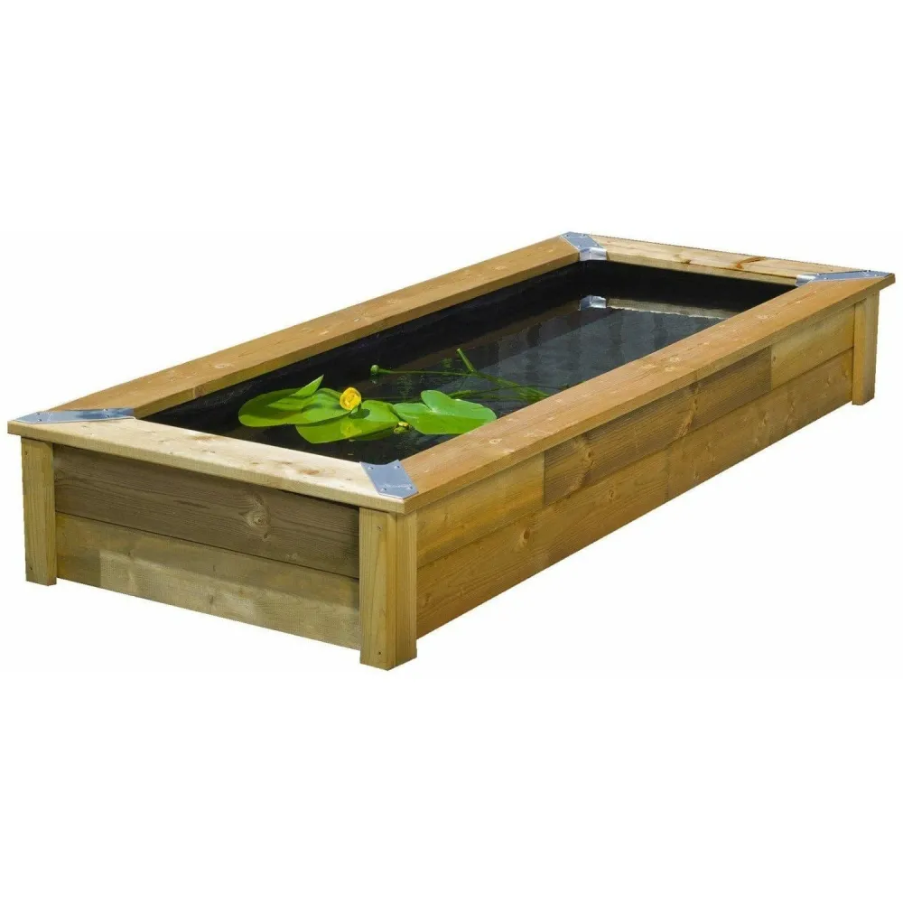 Set QUADRO MIRROR - Set para estanque en madera de abeto del Norte Ubbink