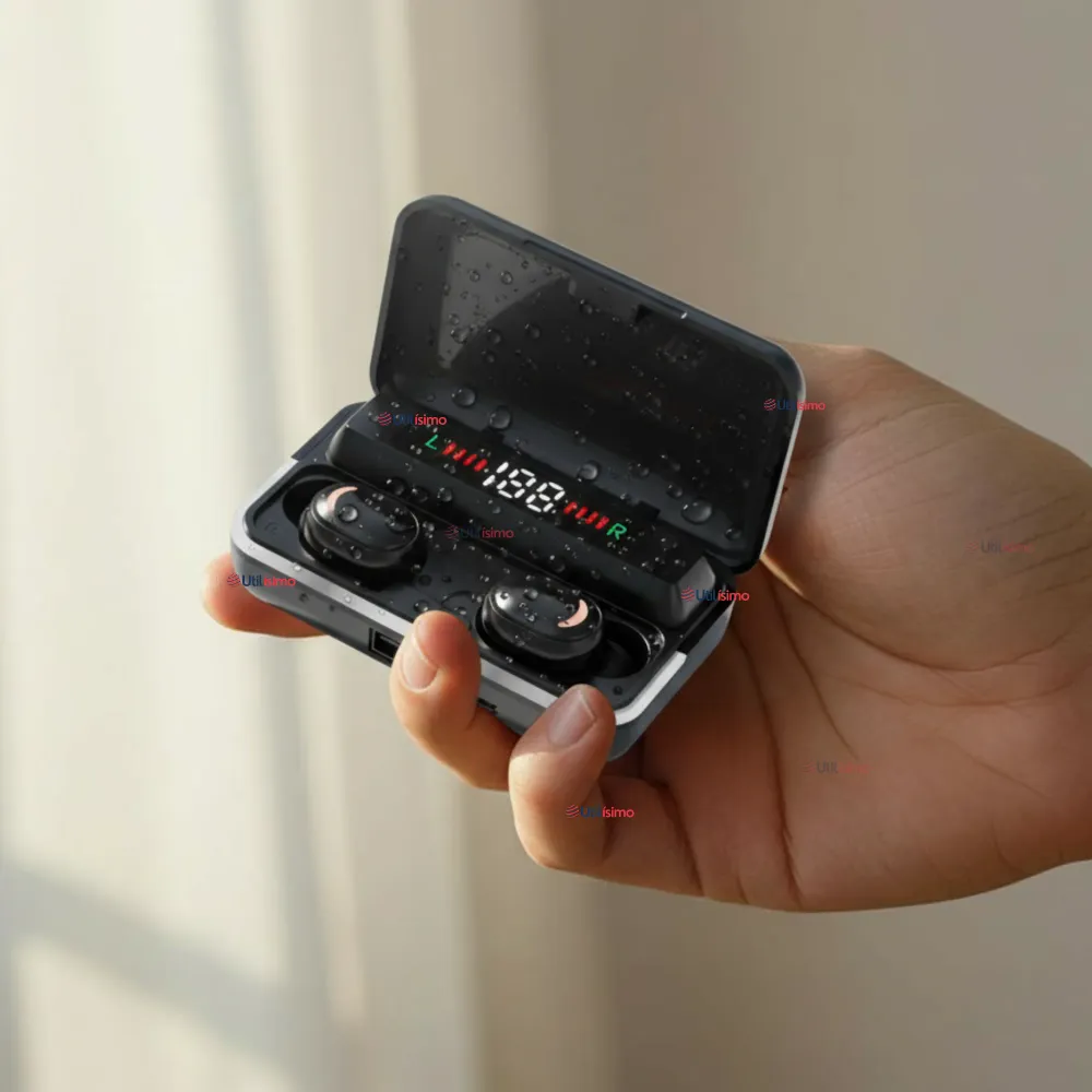 Audífonos Inalámbricos Bluetooth iOS Android Sonido Estéreo Negro Utilísimo Chile