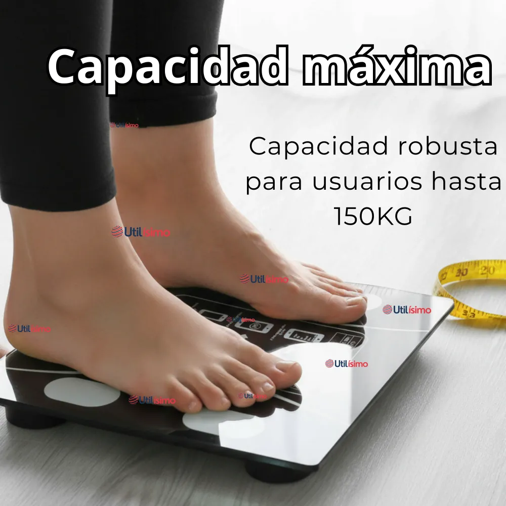 Balanza Pesa Digital Inteligente App Bluetooth Báscula Recargable Utilísimo Chile