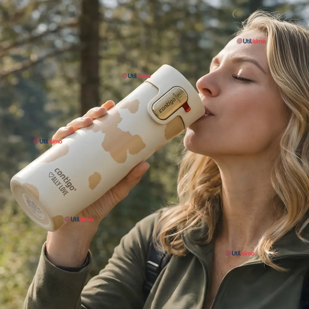 Vaso Térmico Contigo 473ml West Loop 3.0 Ally Love Acero Inoxidable Oatmilk Utilísimo Chile