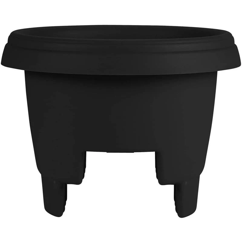 PLANTA DE RIEL PLST NEGRO 12"D Bloem