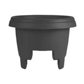 PLANTA DE RIEL PLST NEGRO 12"D Bloem