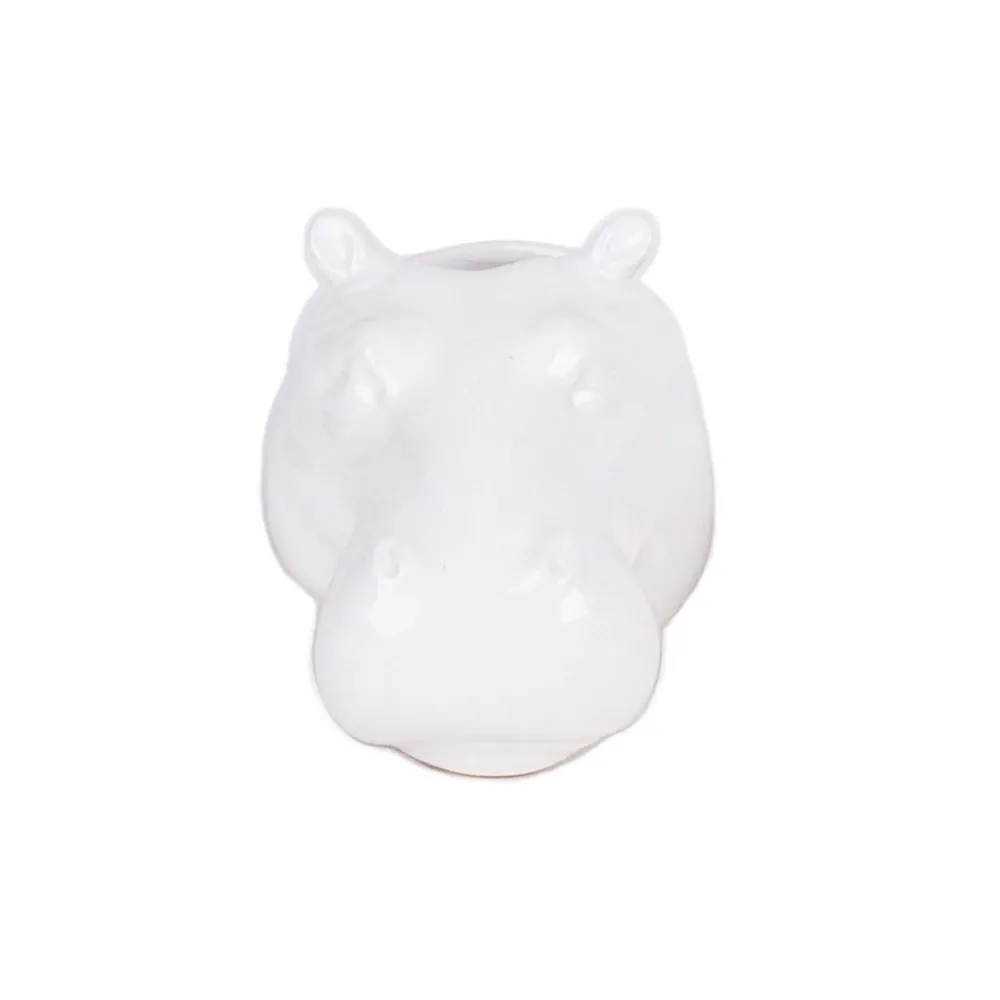 Maceta Cabeza Animal: Hipopótamo Dopamine Concept Store