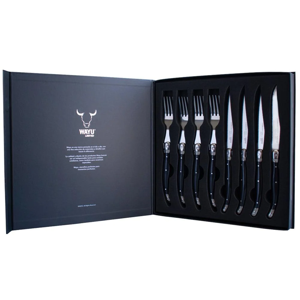 Set cubiertos Black 8 piezas Wayu