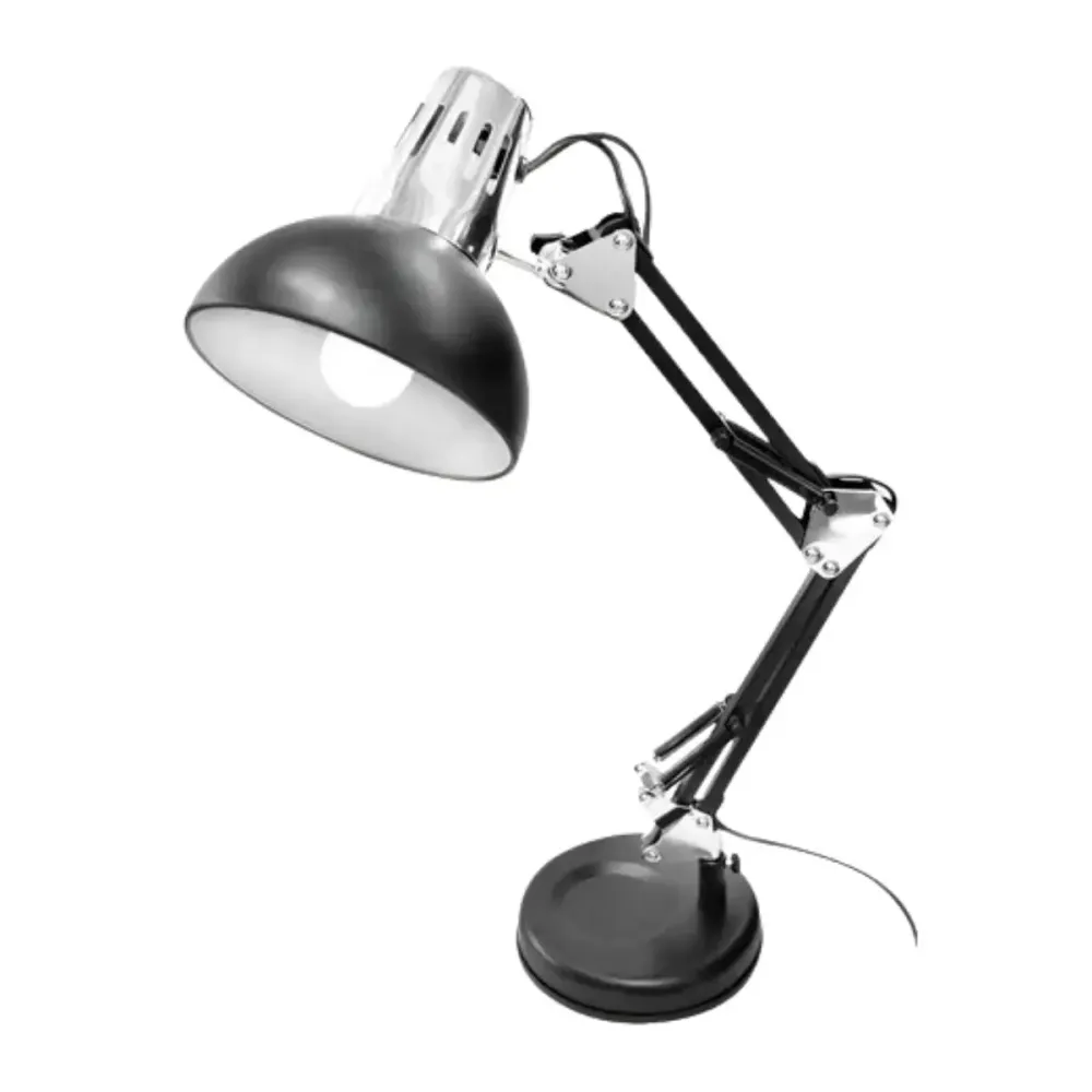 Lampara De Escritorio 2 En 1 40 W Base E27 Negro Adir