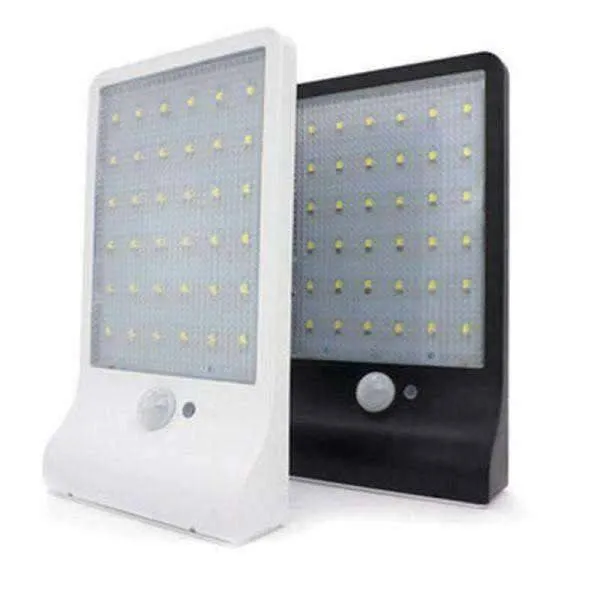 Lampara Solar 36 Led Exterior Sensor De Movimiento 450 Lumens