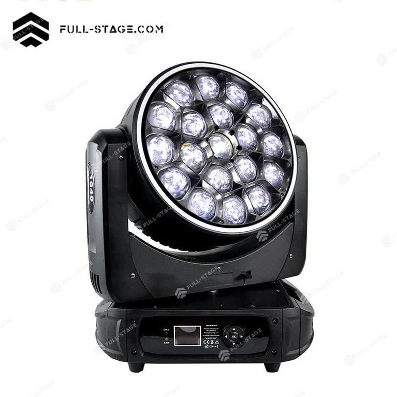 19x40W LED Moving Head Wash Light – RGBW Rotating Mirror