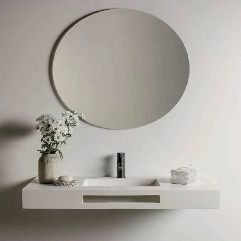 ENCIMERA SAONA + 1 LAVABO + FALDÓN SOLID SURFACE Blanco My Store