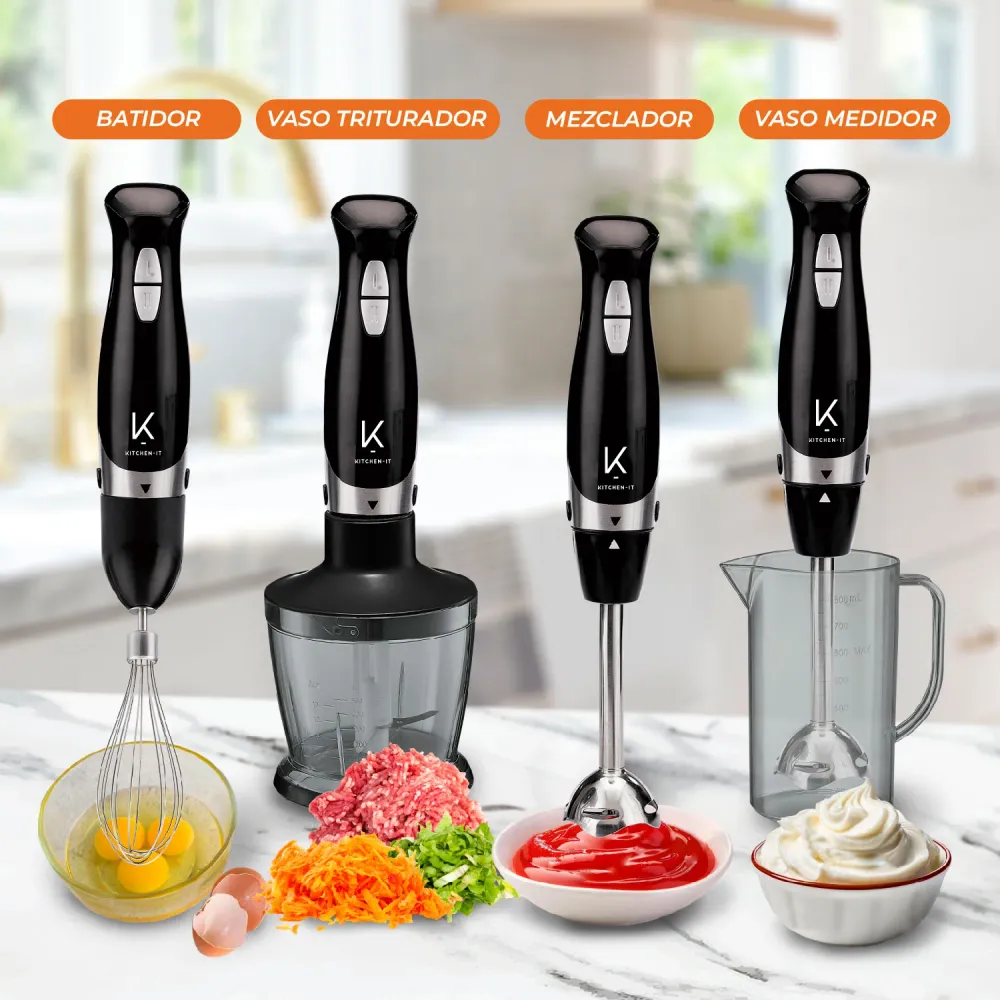 Minipimer Lite 600W 4 en 1 Kitchen-it
