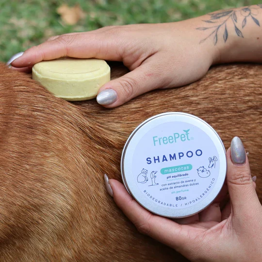 Shampoo Sólido para Mascotas freemet