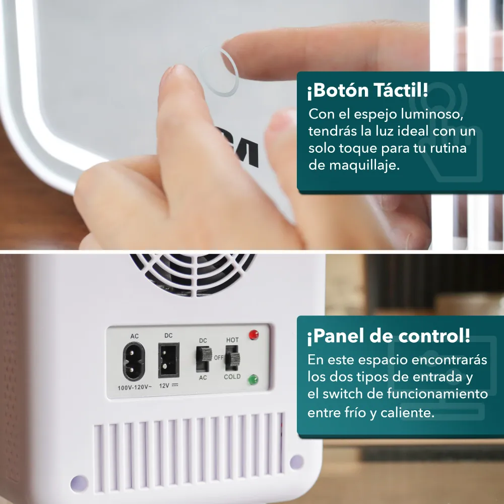 Mini Refrigerador con Espejo RC-4E