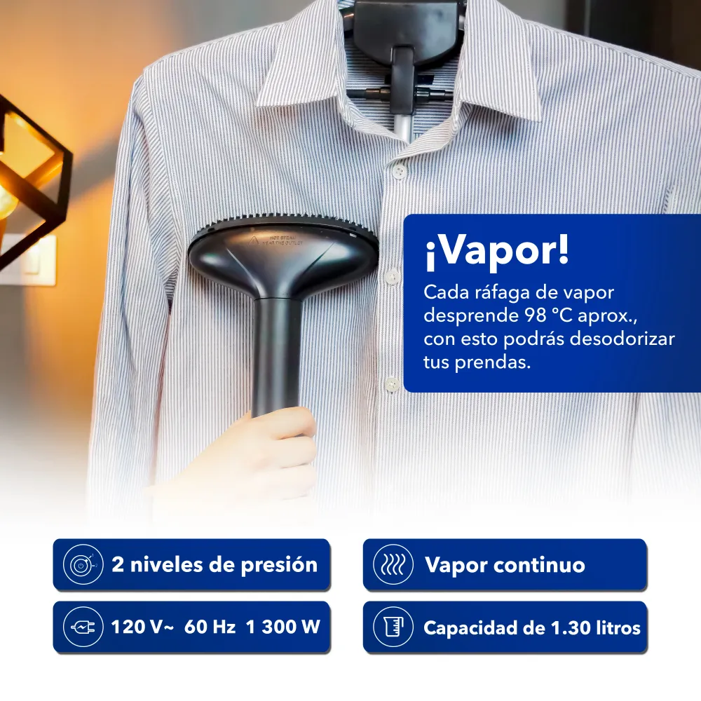 Plancha Vertical de Vapor RC-928