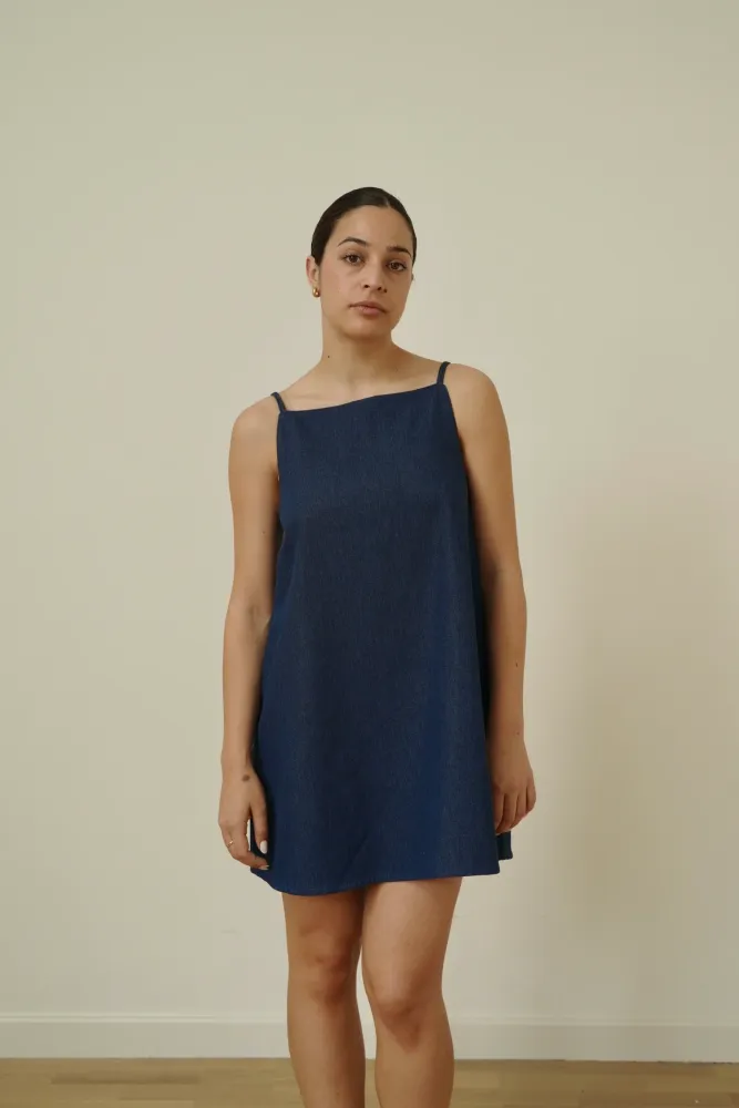 Vestido mini denim From AM to PM