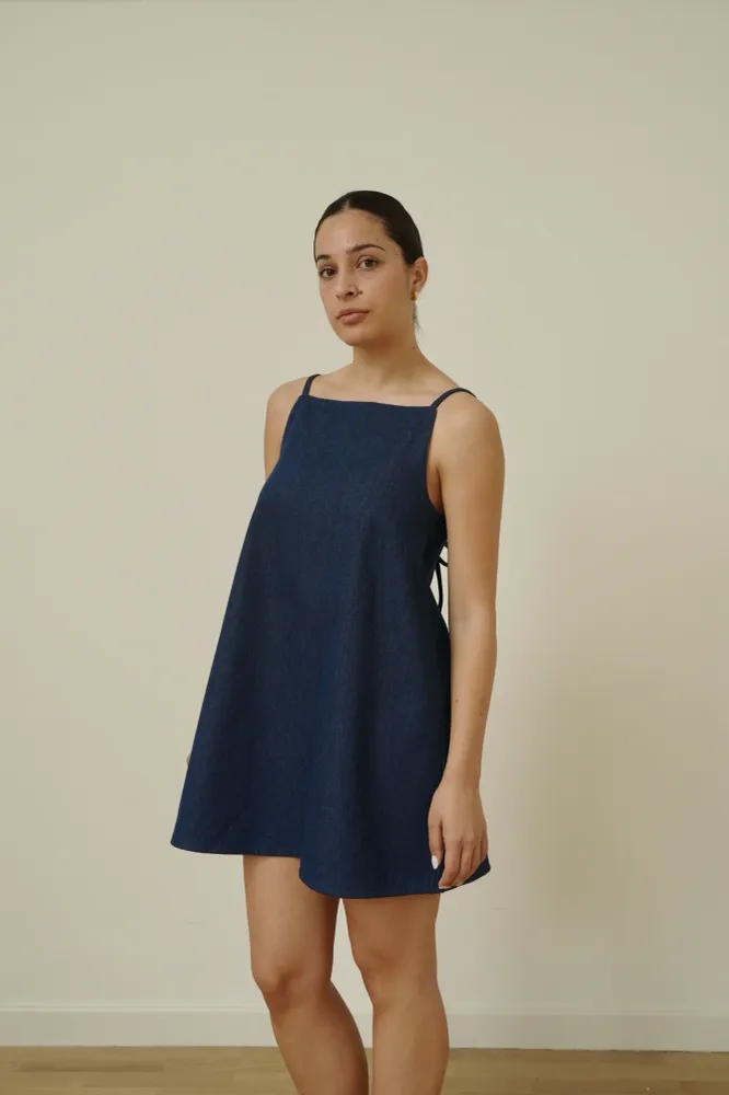 Vestido mini denim From AM to PM