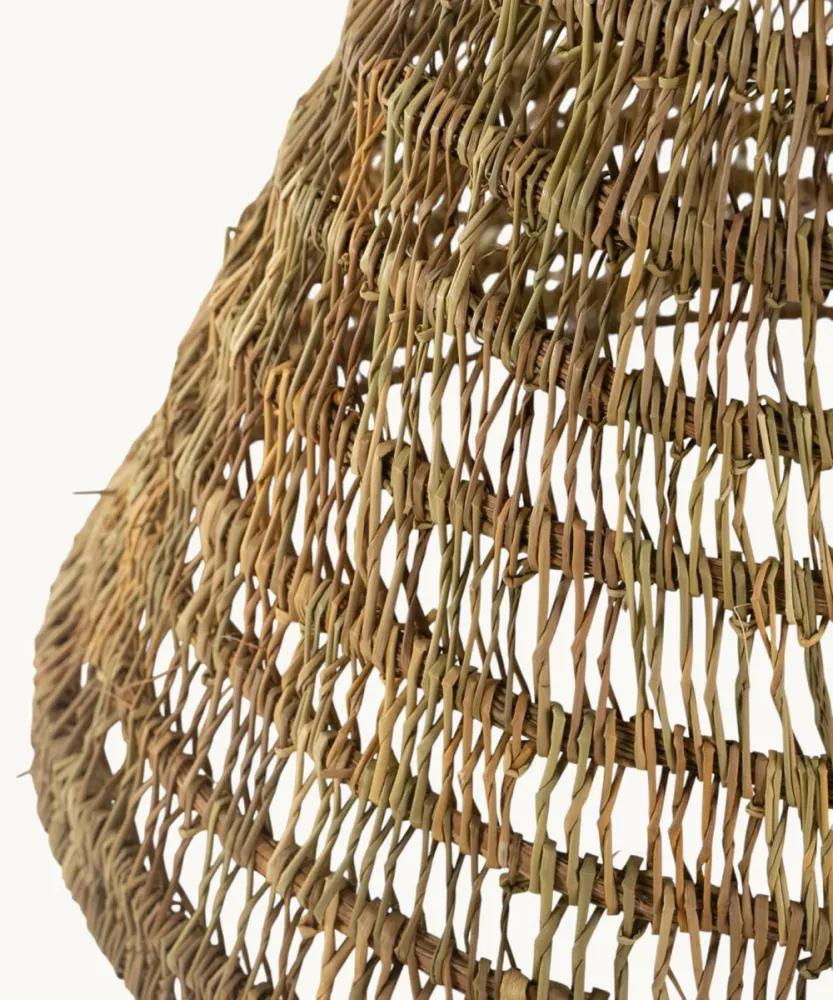 LAMPARA DE SEAGRASS 55X50