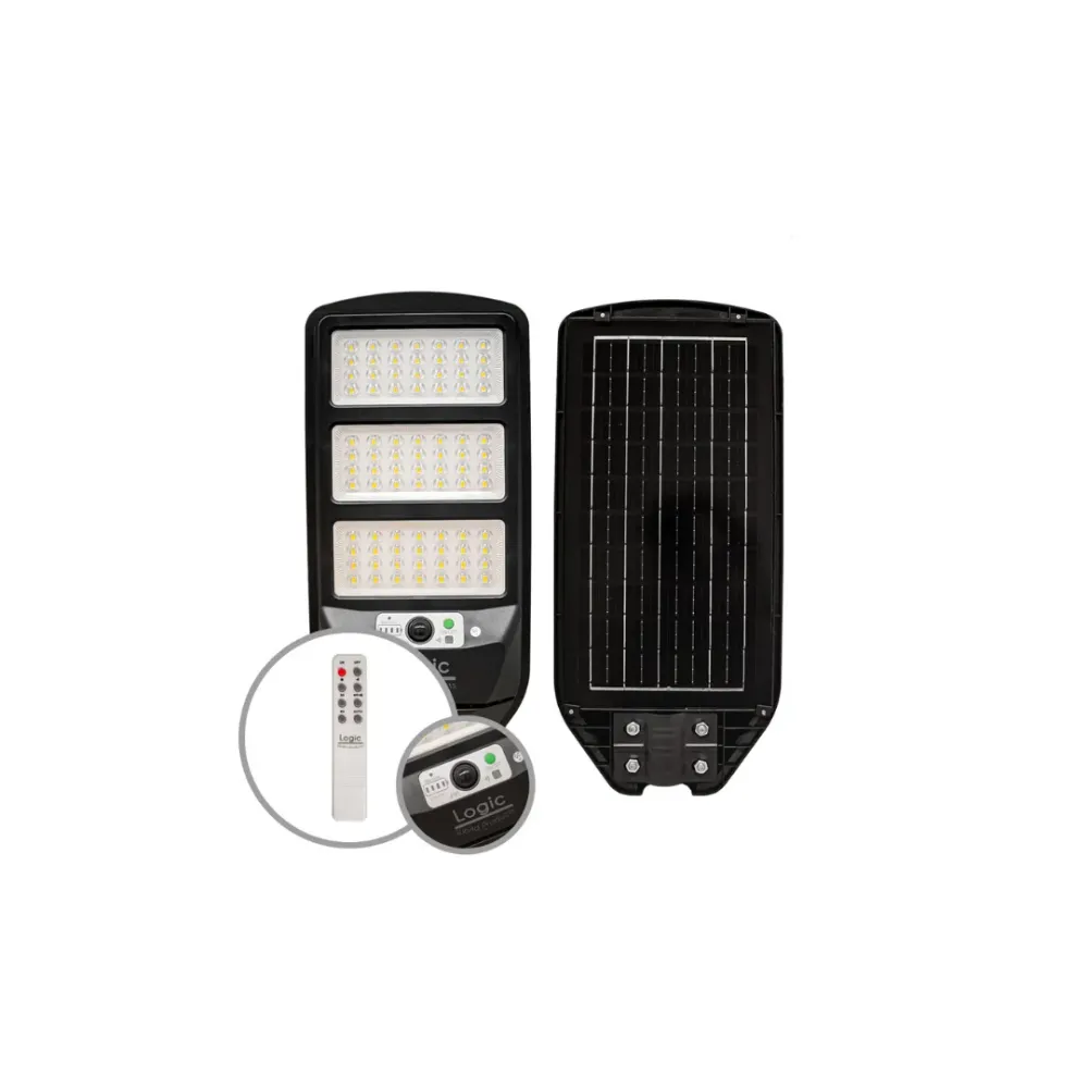 Luminaria solar con sensor S02 150w 1400 lúmenes luz frí Logic