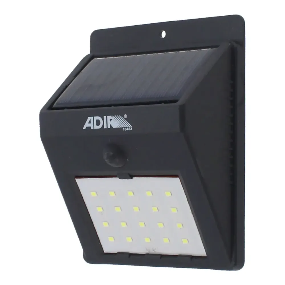 LUM. SOLAR LED SMD PARA PARED 10 W BLANCO Adir