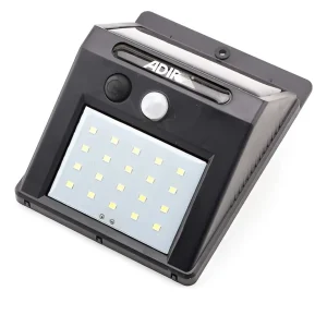 Luminario Solar Led Msd Con Sensor De Movimiento Cálido 12X9.5X5Cm Adir