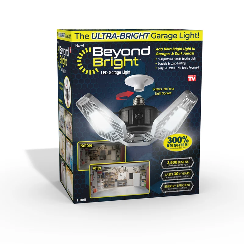 Luz LED para garaje Beyond Bright - Caja abierta