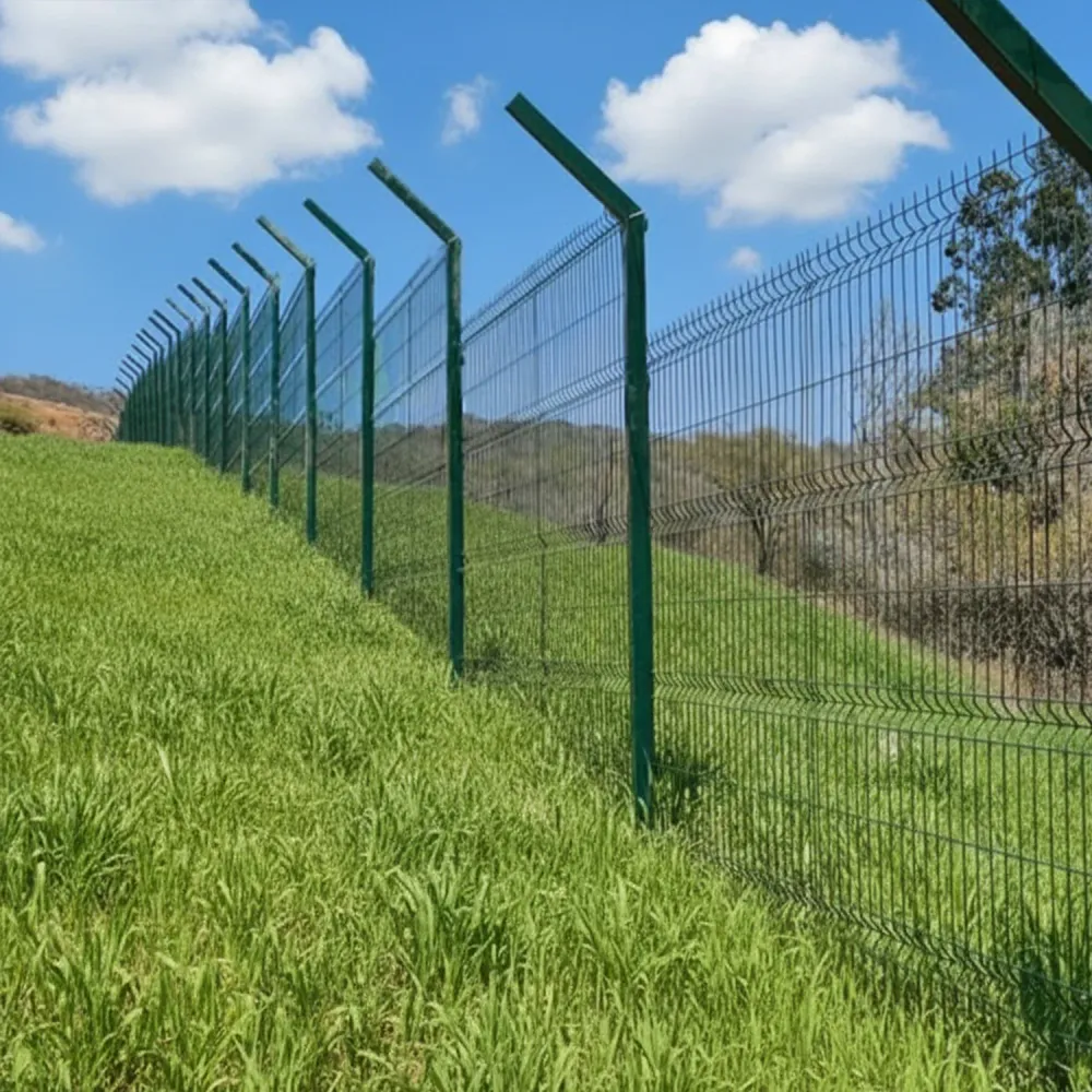 Poste Verde Con Brazo 2.70M Hoga Industrial