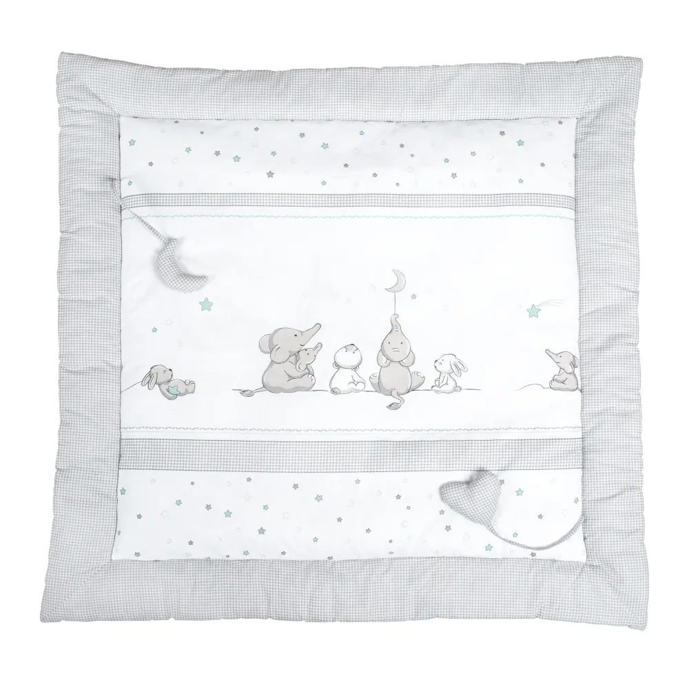Manta de juego 'Sternenzauber', 100 x 100 cm, insert de juego/área de gateo, 100% algodón