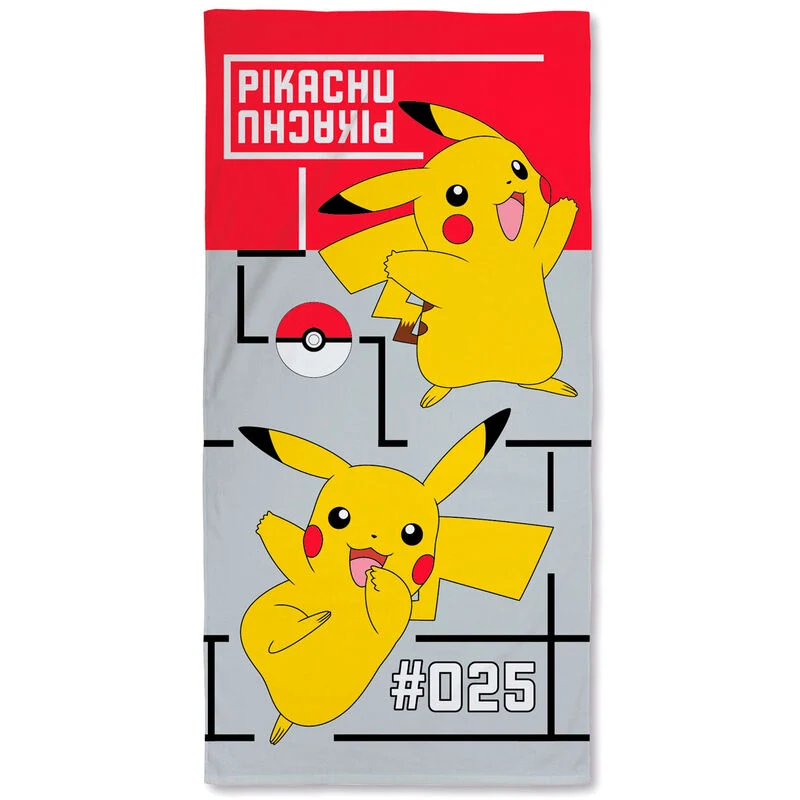 Toalla Pikachu Pokemon algodon NINTENDO