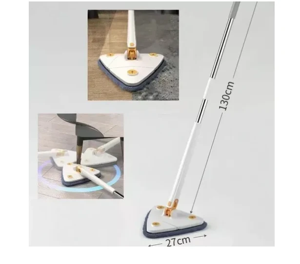 Mopa De Piso De Madera Dura Triangular Extensible