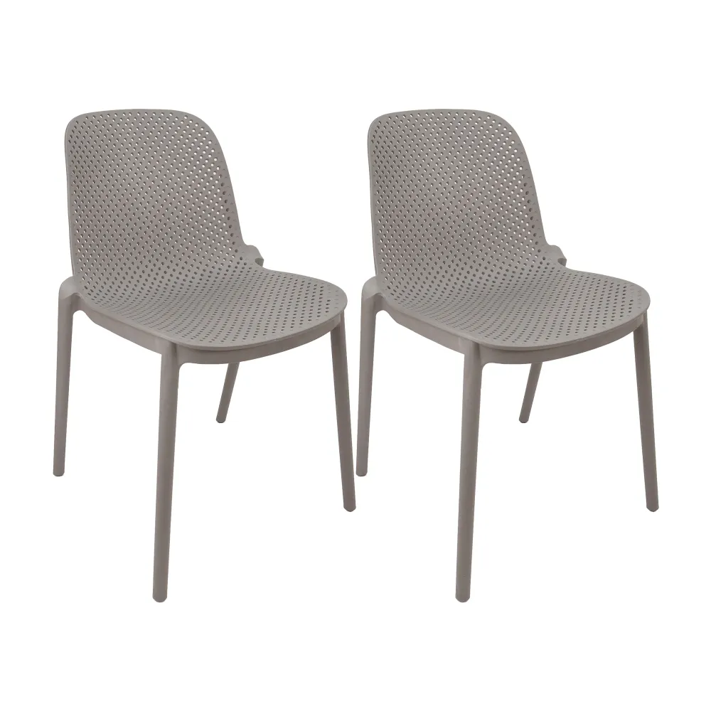 Set de 2 sillas exterior berlin sin brazos beige marca Boxbit