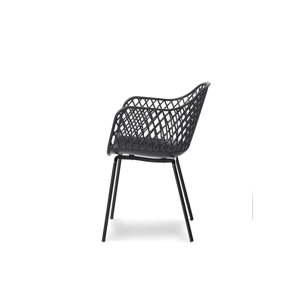Silla de exterior Rodas - Negro CAZEDIS
