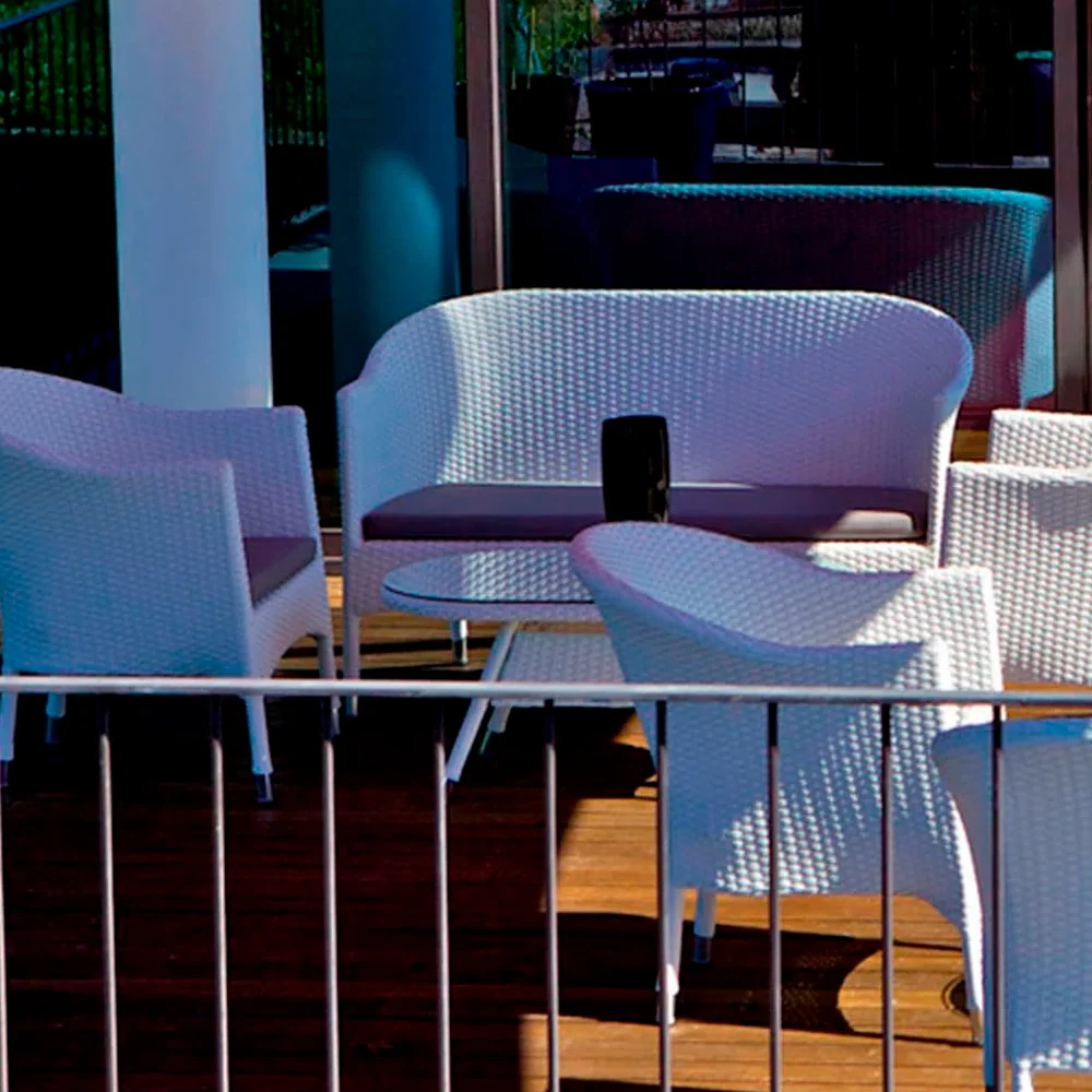 Mesa de centro de exterior Aluna - Blanco EZPELETA