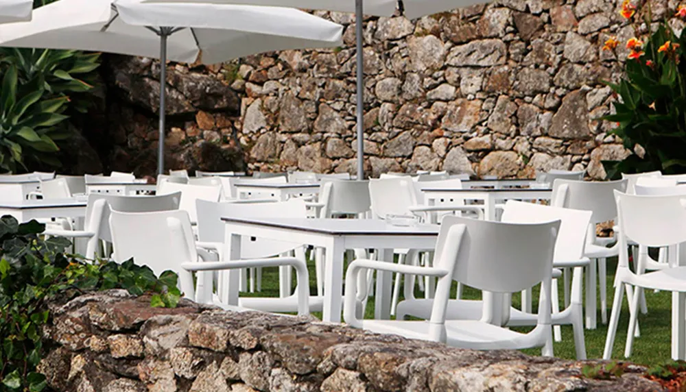 Silla de exterior Bashira - Blanco EZPELETA