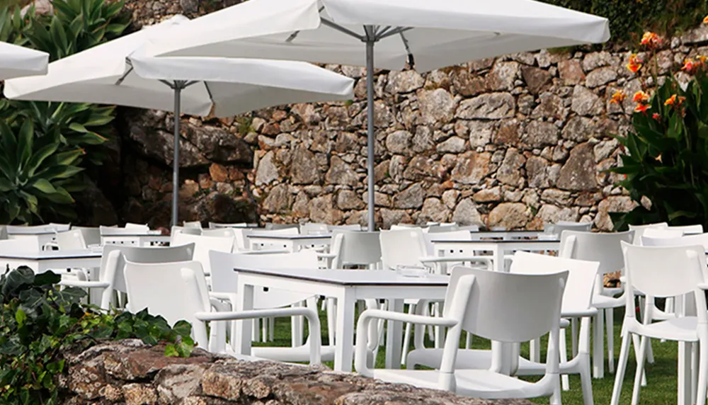 Silla de exterior Bashira - Blanco EZPELETA