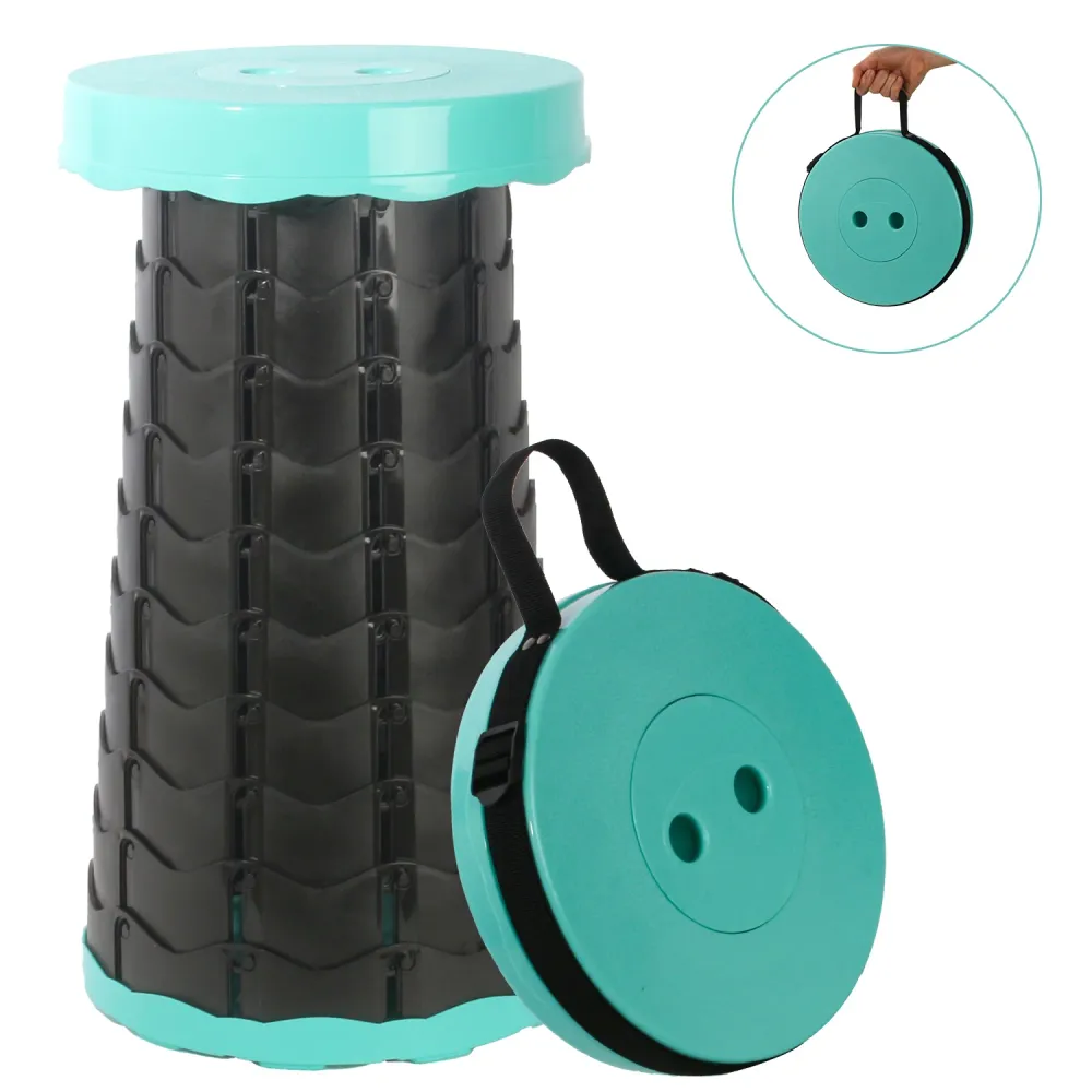 Taburete Telescópico Portátil (Verde Negro) Leogreen