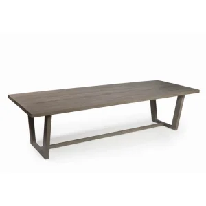 Mesa rectangular de madera de teca para exterior MEET