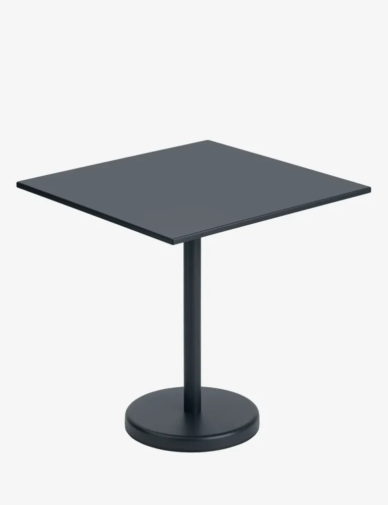 linear steel café table 73 MUUTO