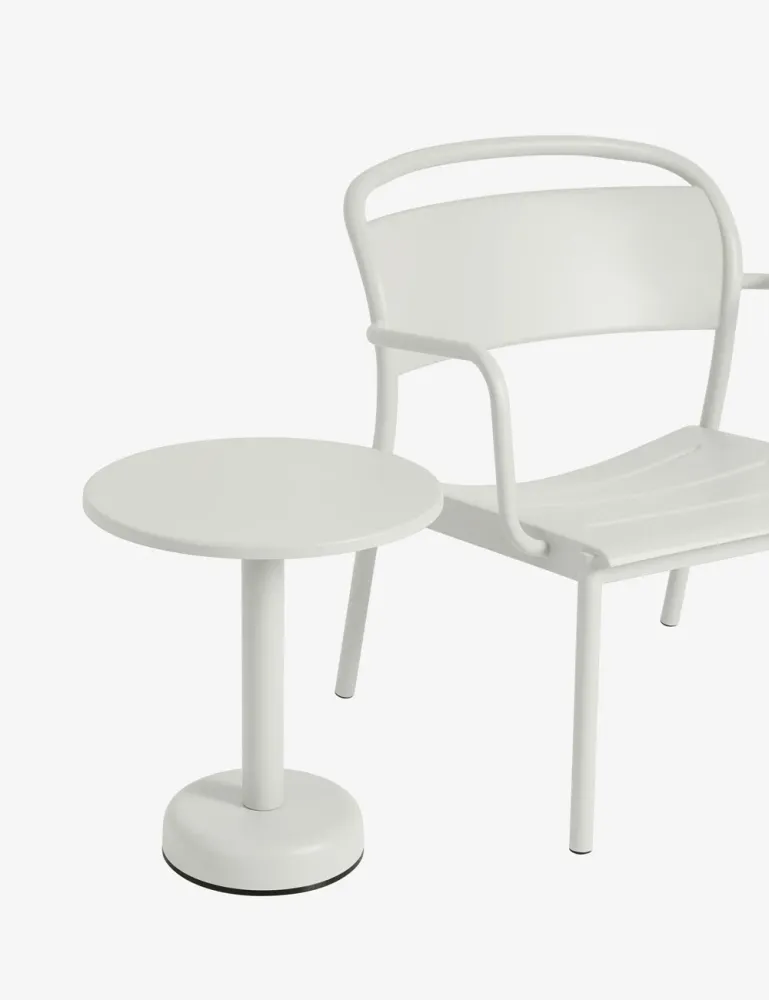 linear steel side coffee table ø42 MUUTO