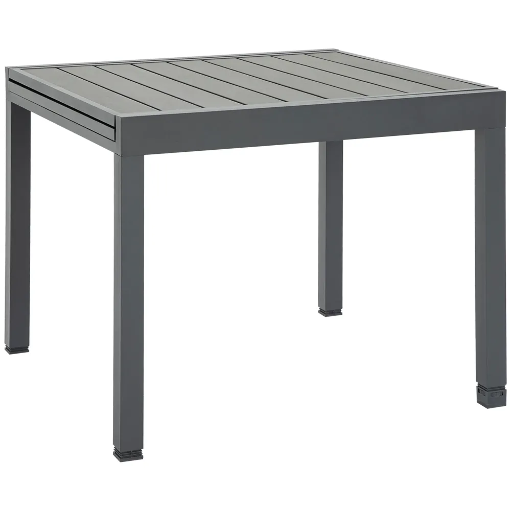 Outsunny Mesa de Jardín Extensible de Aluminio Mesa de Comedor para Exterior para 4-6 Personas Carga Max. 70 kg para Patio...